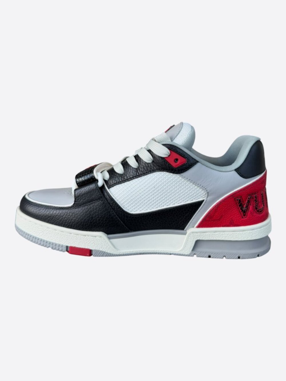 Louis Vuitton Black & Red Mesh Trainer - Picture 6 of 8